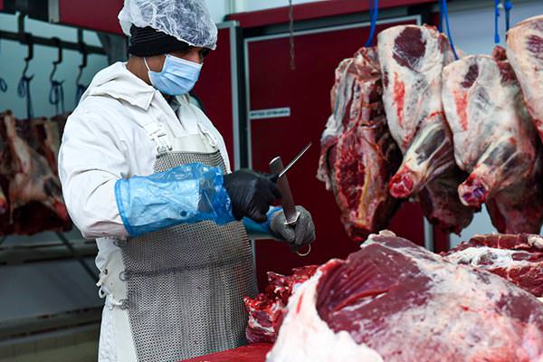 Denezis Meat - Beef production - deboning process, at the storage and packaging facilities in Koutsopodi, Argos.