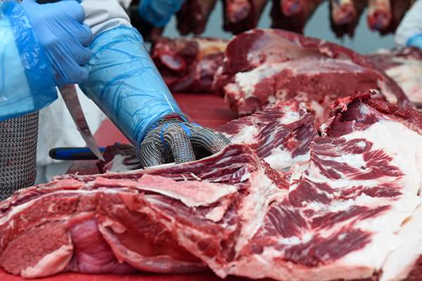 Denezis Meat - Beef deboning process, at the storage and packaging facilities in Koutsopodi, Argos.