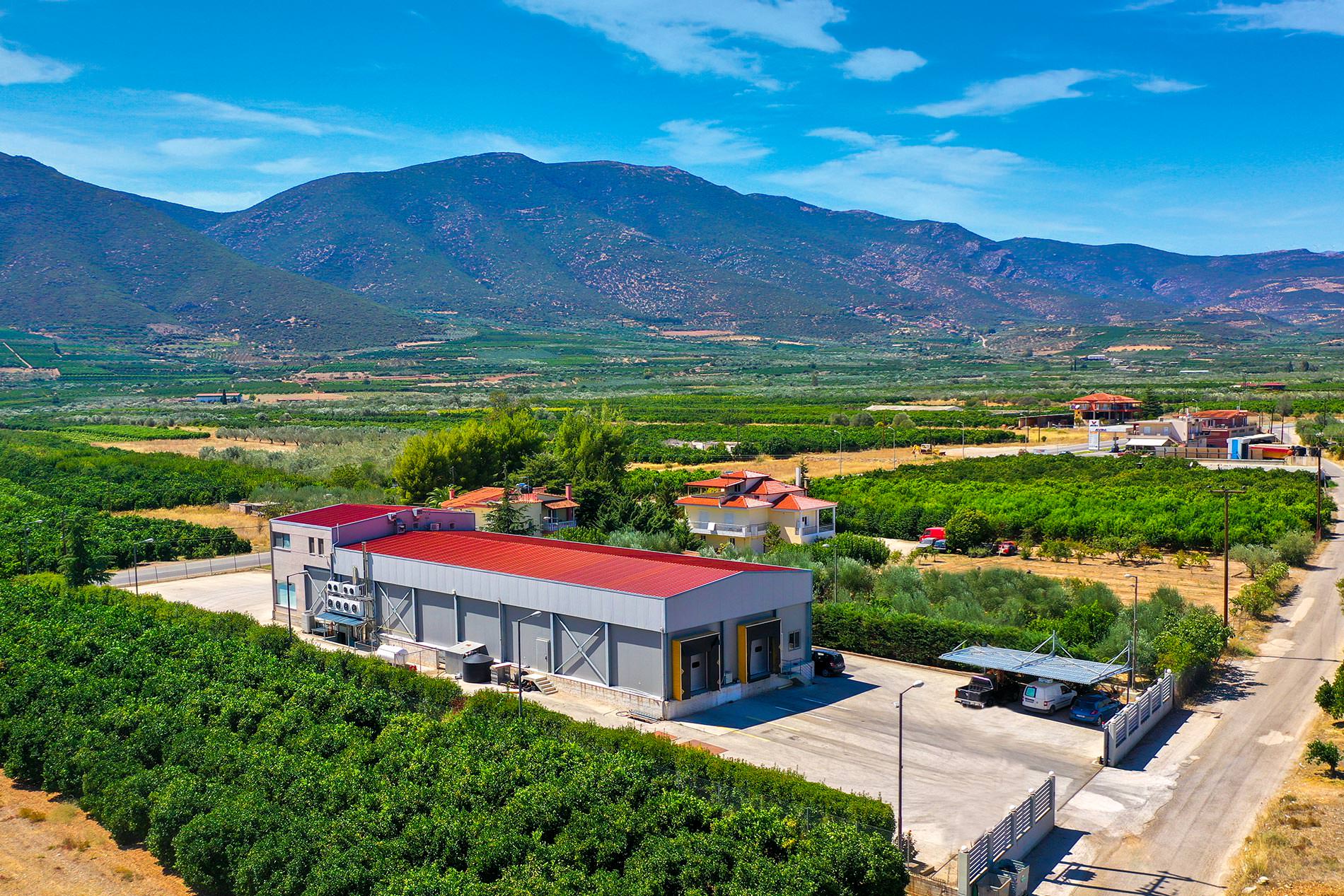 Denezis Meat - Πανοραμική άποψη των εγκαταστάσεων αποθήκευσης και επεξεργασίας στο Κουτσοπόδι Άργους.