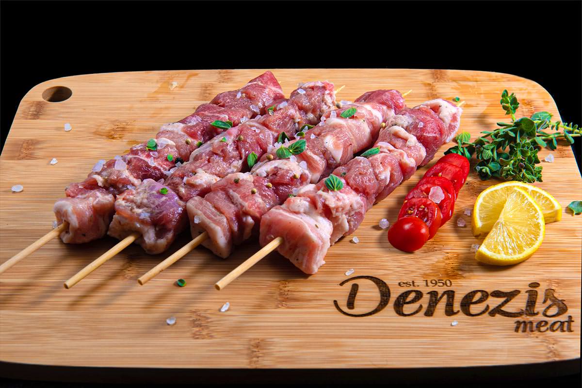 Denezis Meat - Τα προϊόντα μας - Σουβλάκι χοιρινό χειροποίητο